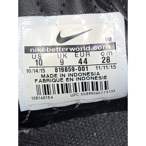 NIKE LEBRON XIII 13 LIFESTYLE 819859 001 BLACK/METALLIC GOLD-SAIL Mens Sz 10 - Picture 8 of 8